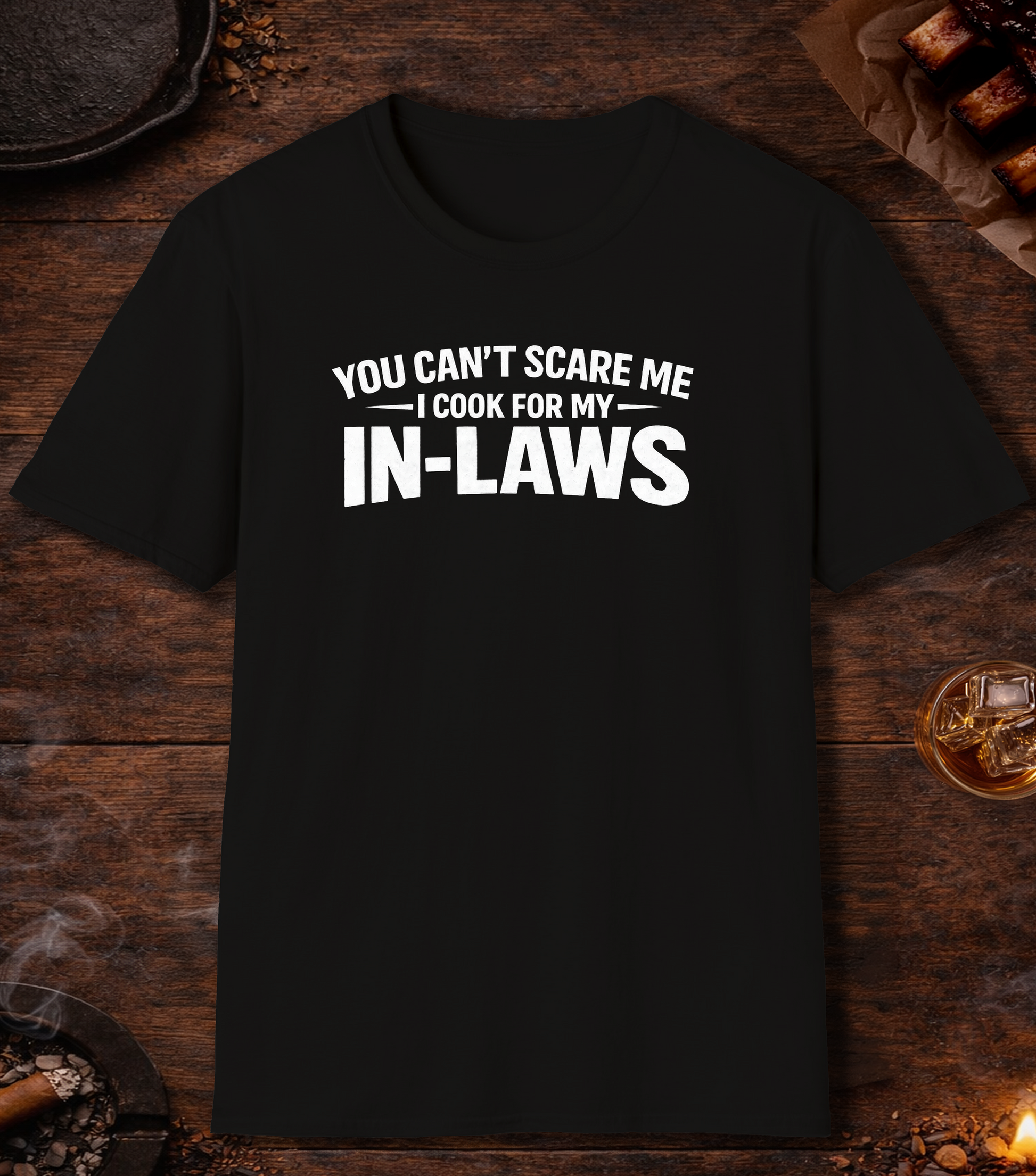 Cook For My In Laws T-Shirt - Black