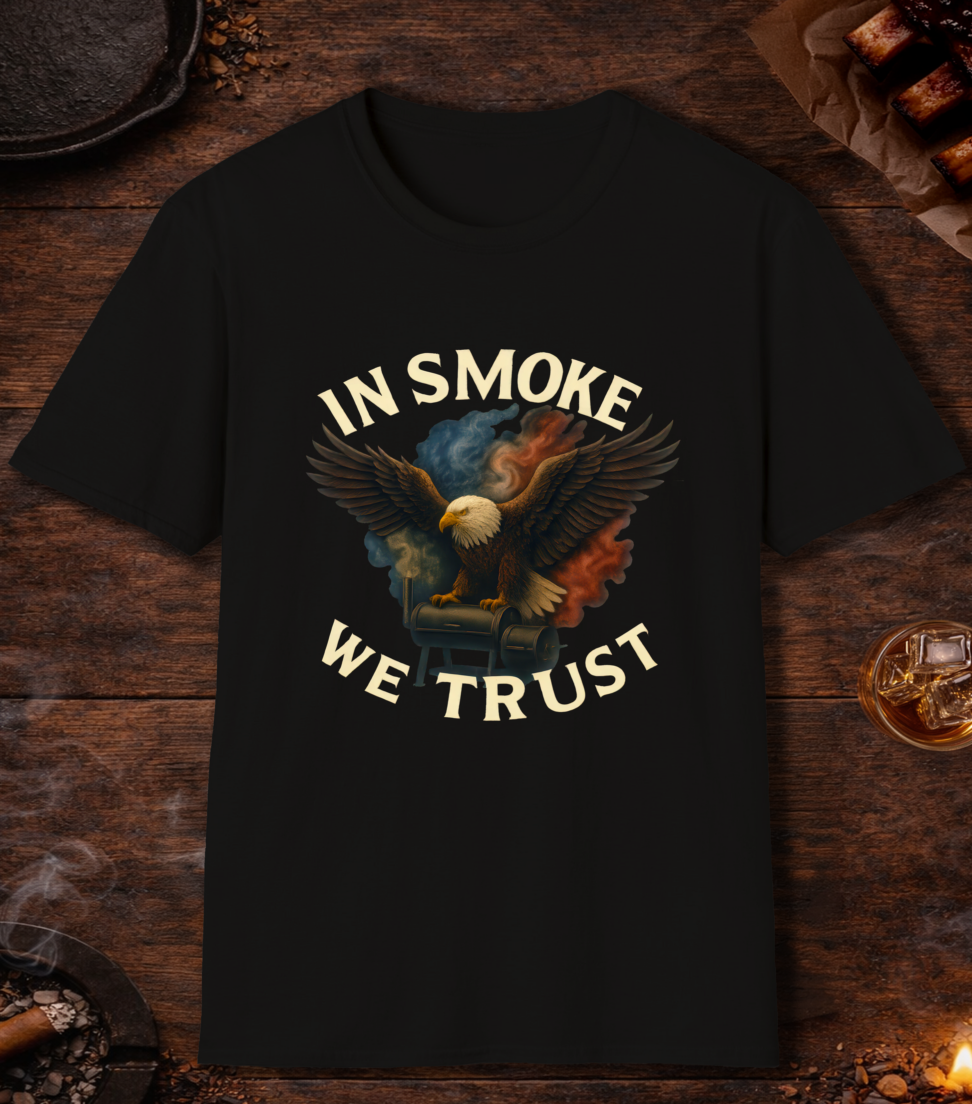 In Smoke We Trust T-Shirt - Black
