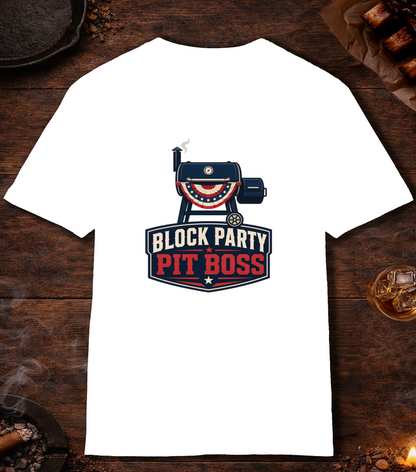Block Party Pit Boss T-Shirt - White