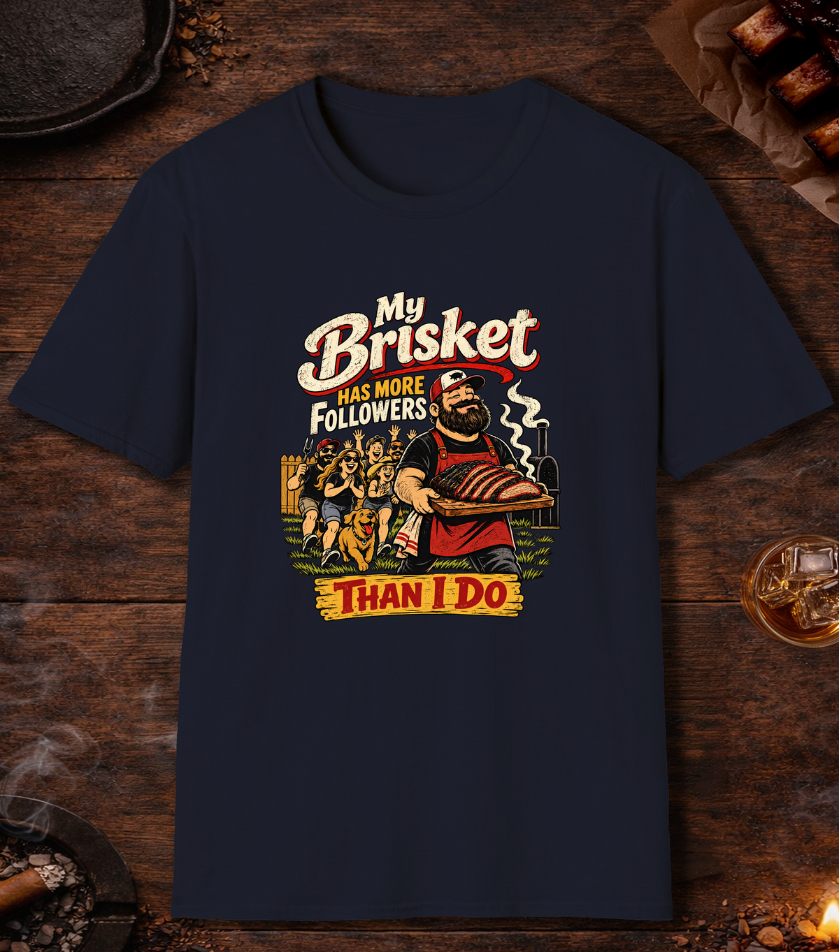 Brisket Has Followers - Navy