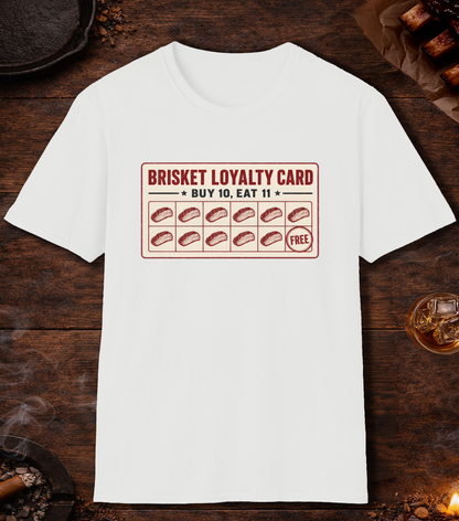 Brisket Loyalty Card T-Shirt - White