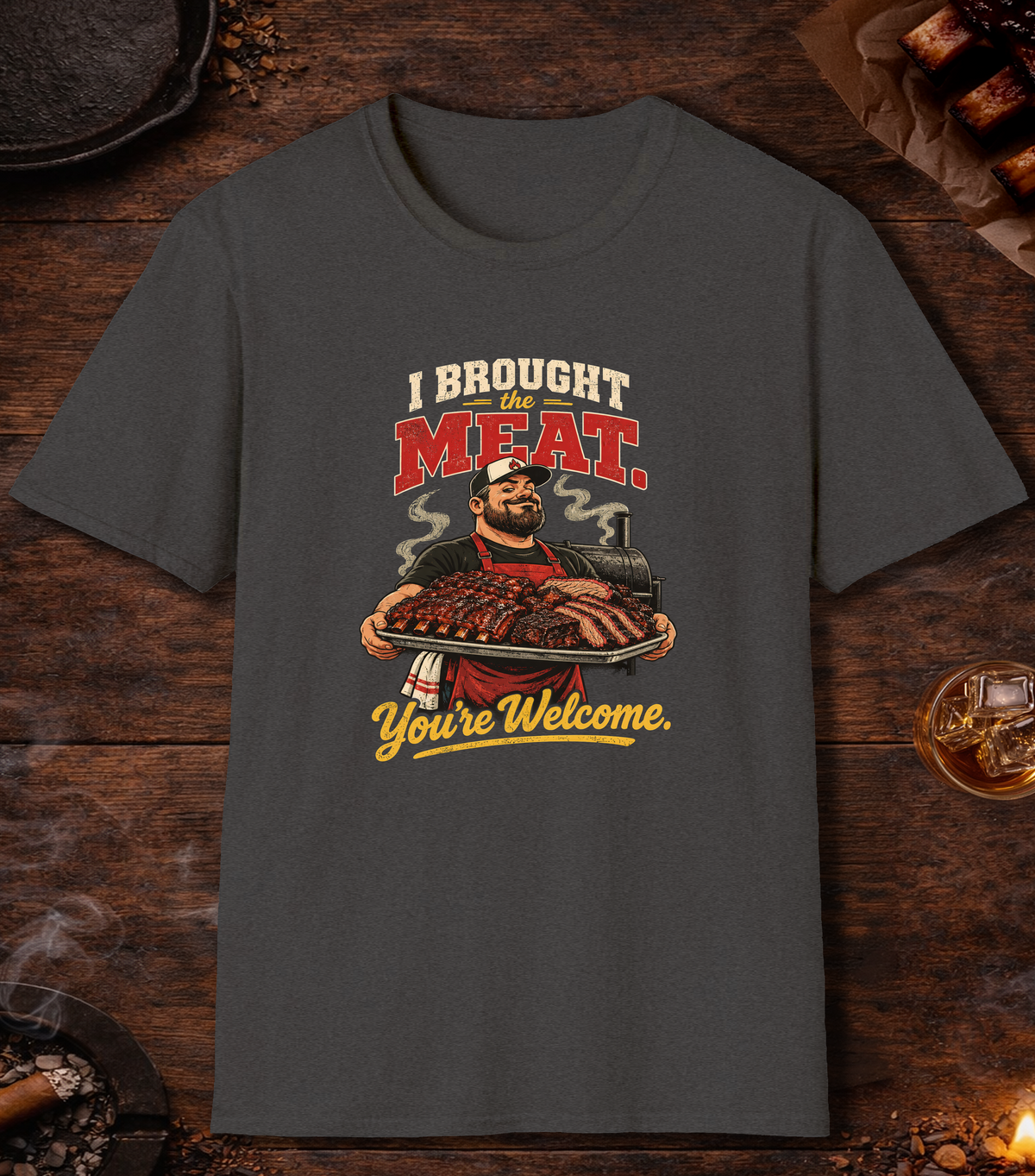 Brought The Meat - Dark Heather