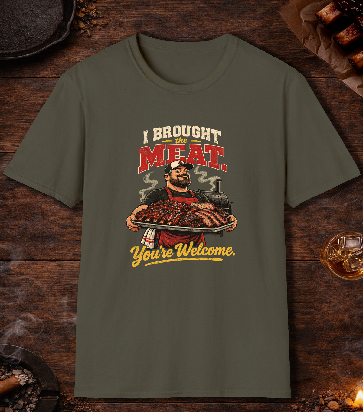 Brought The Meat - Military Green