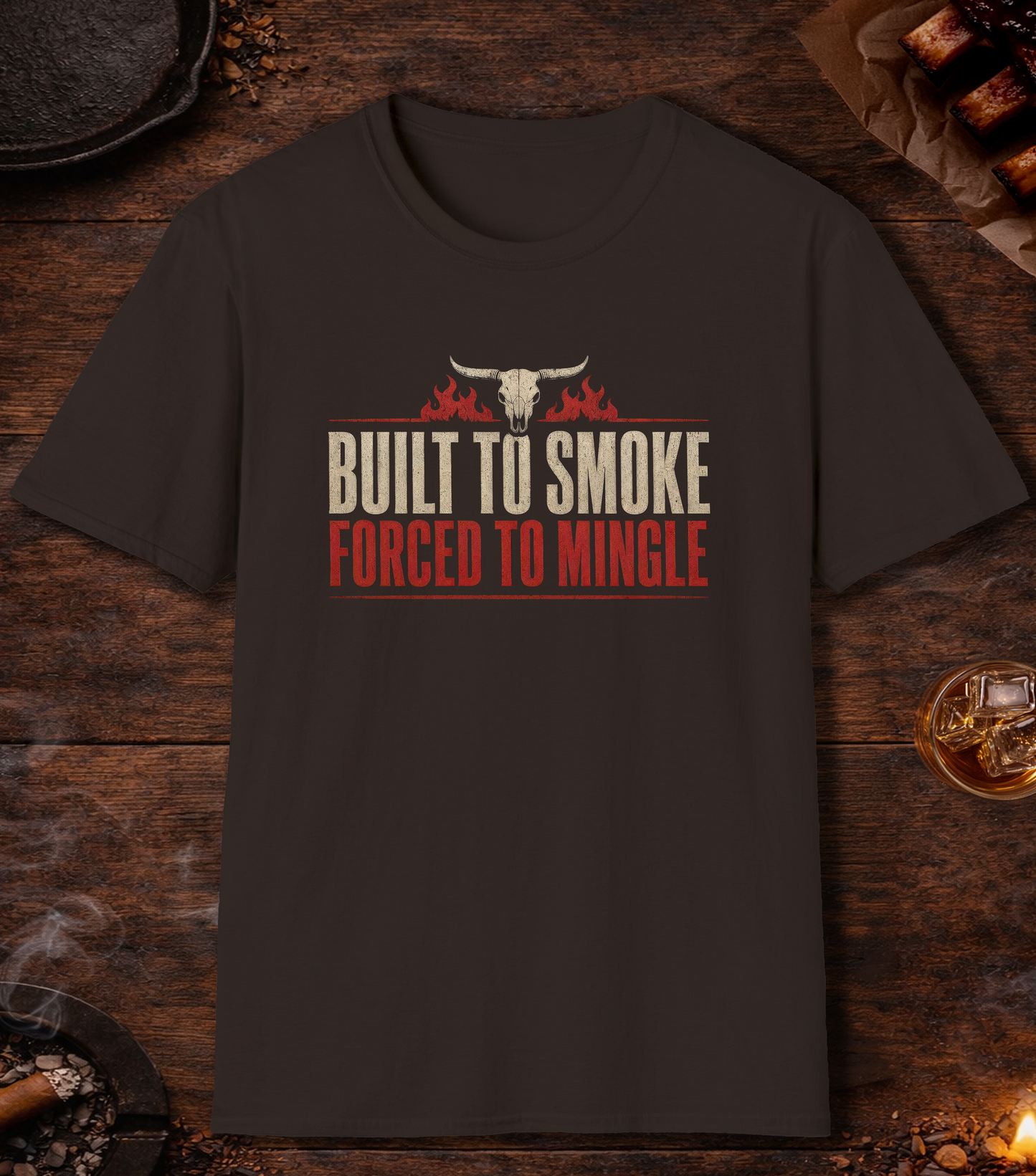 Built to Smoke T-Shirt - Dark Chocolate