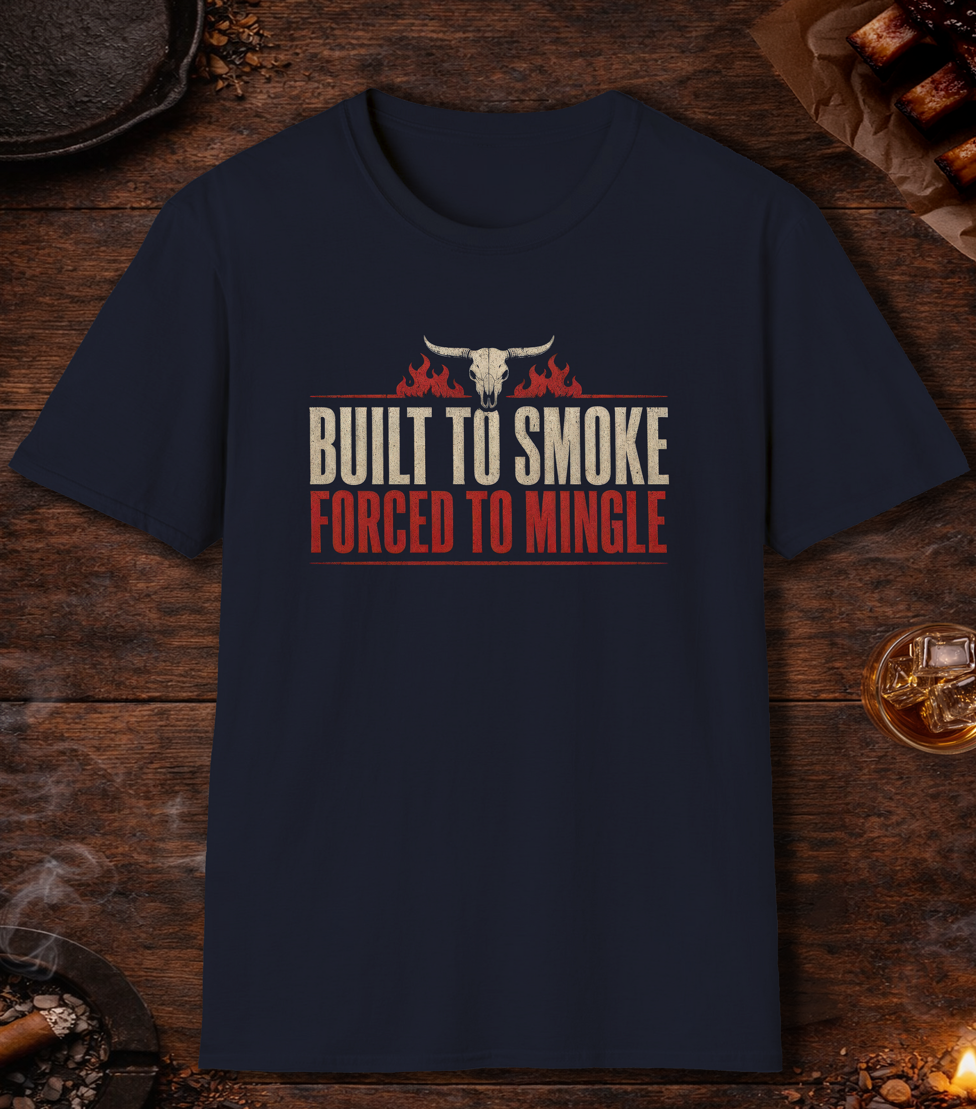Built to Smoke T-Shirt - Navy