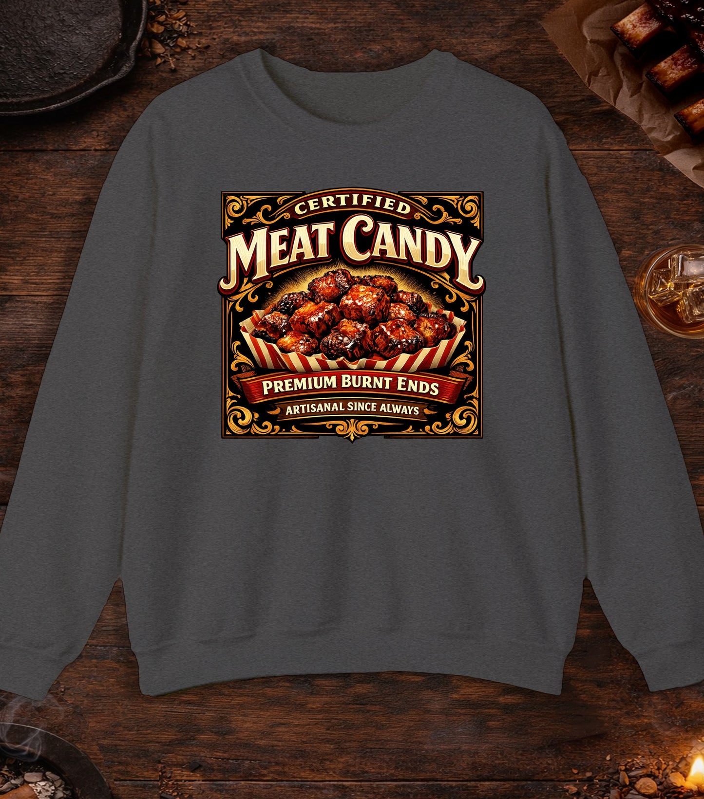 Certified Meat Candy Crewneck - Dark Heather
