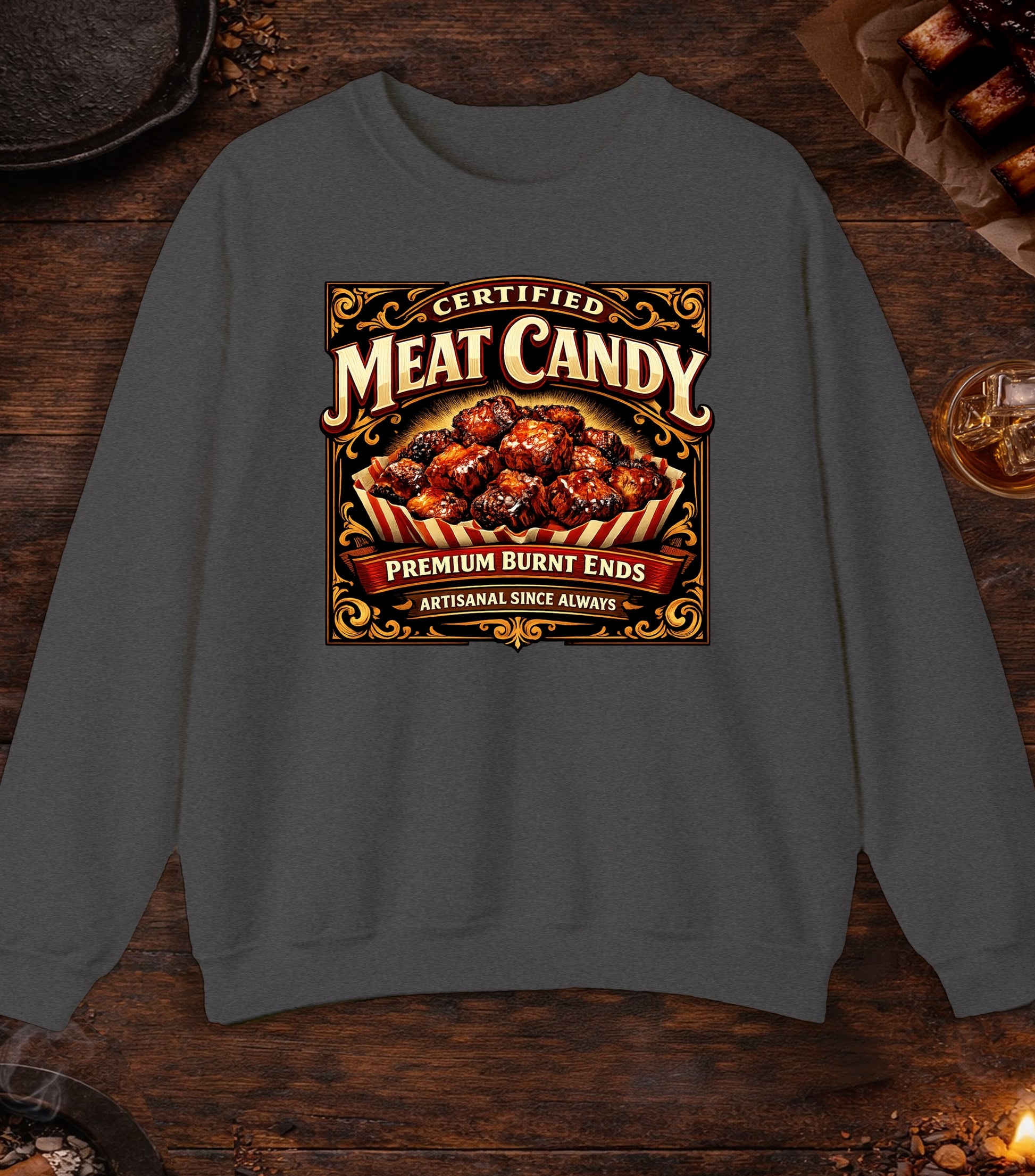 Certified Meat Candy Crewneck - Dark Heather