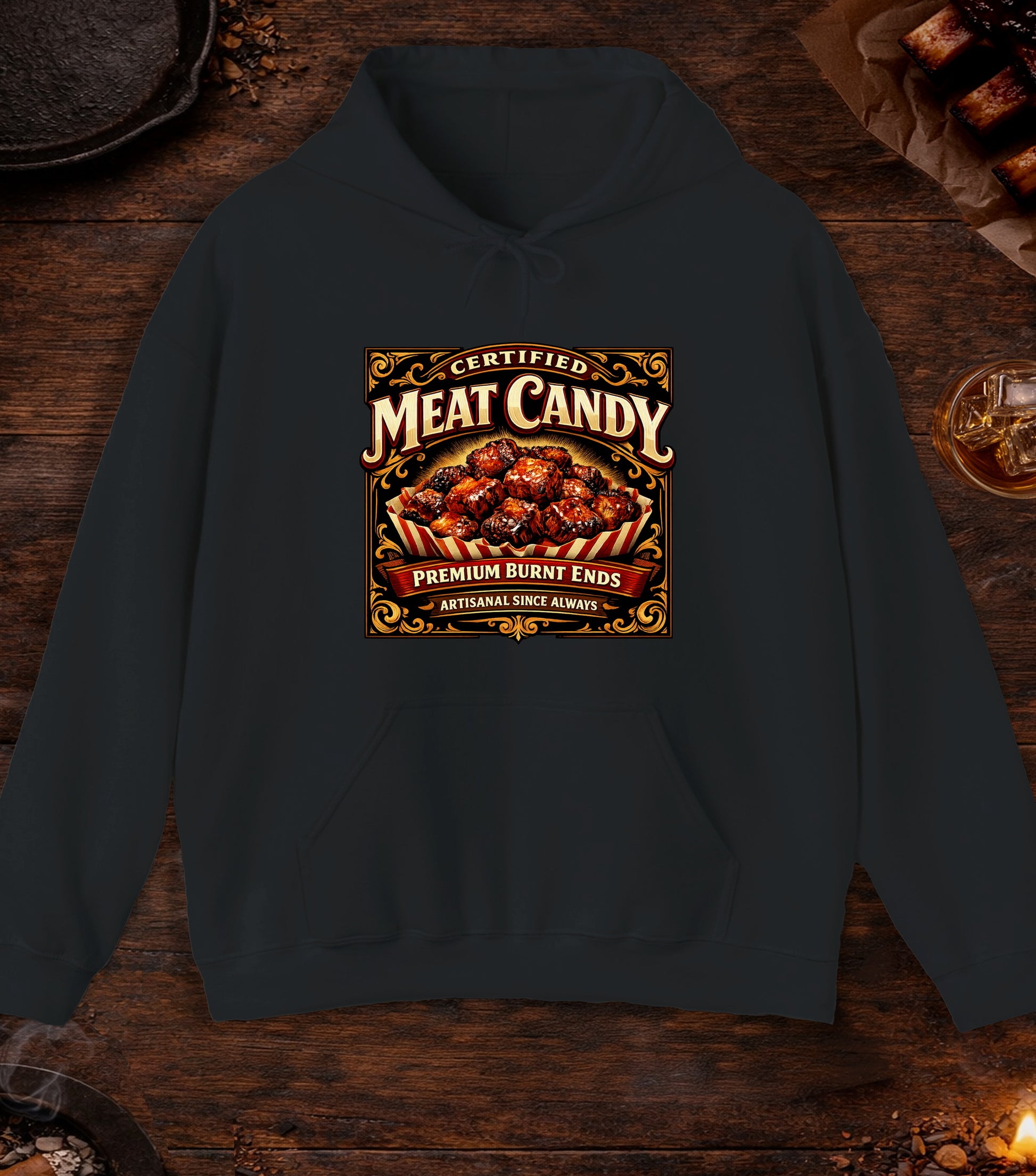 Certified Meat Candy Hoodie - Black