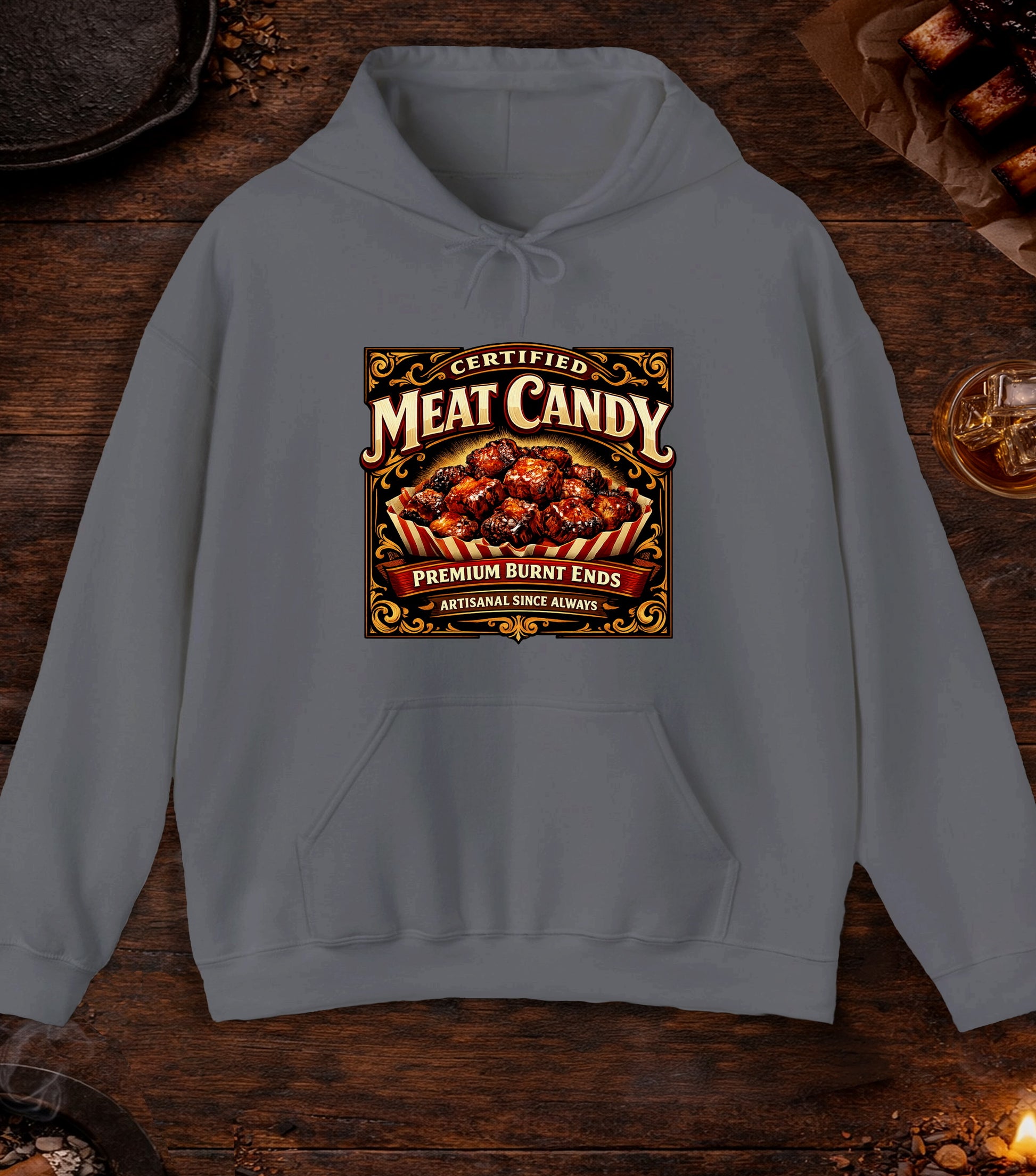 Certified Meat Candy Hoodie - Charcoal