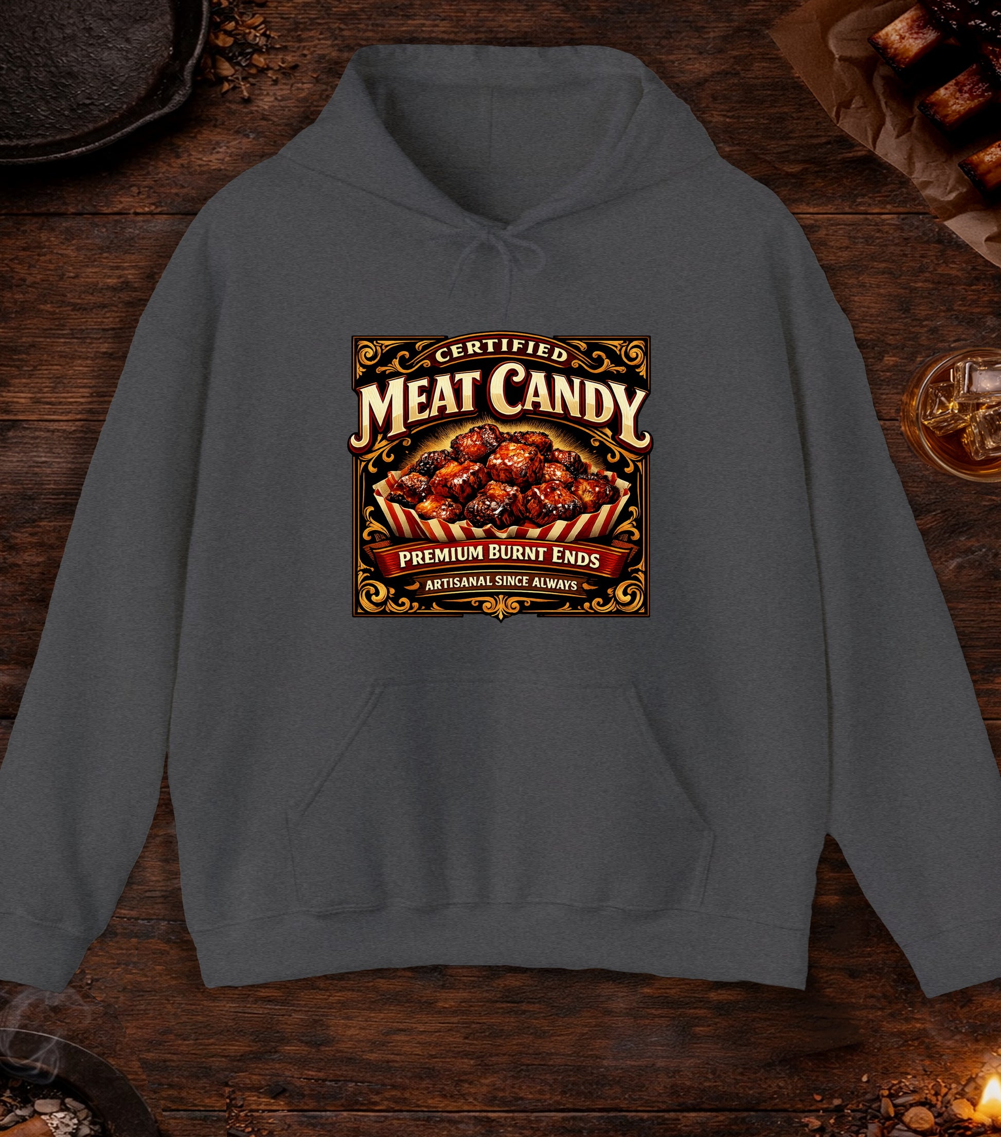 Certified Meat Candy Hoodie - Dark Heather