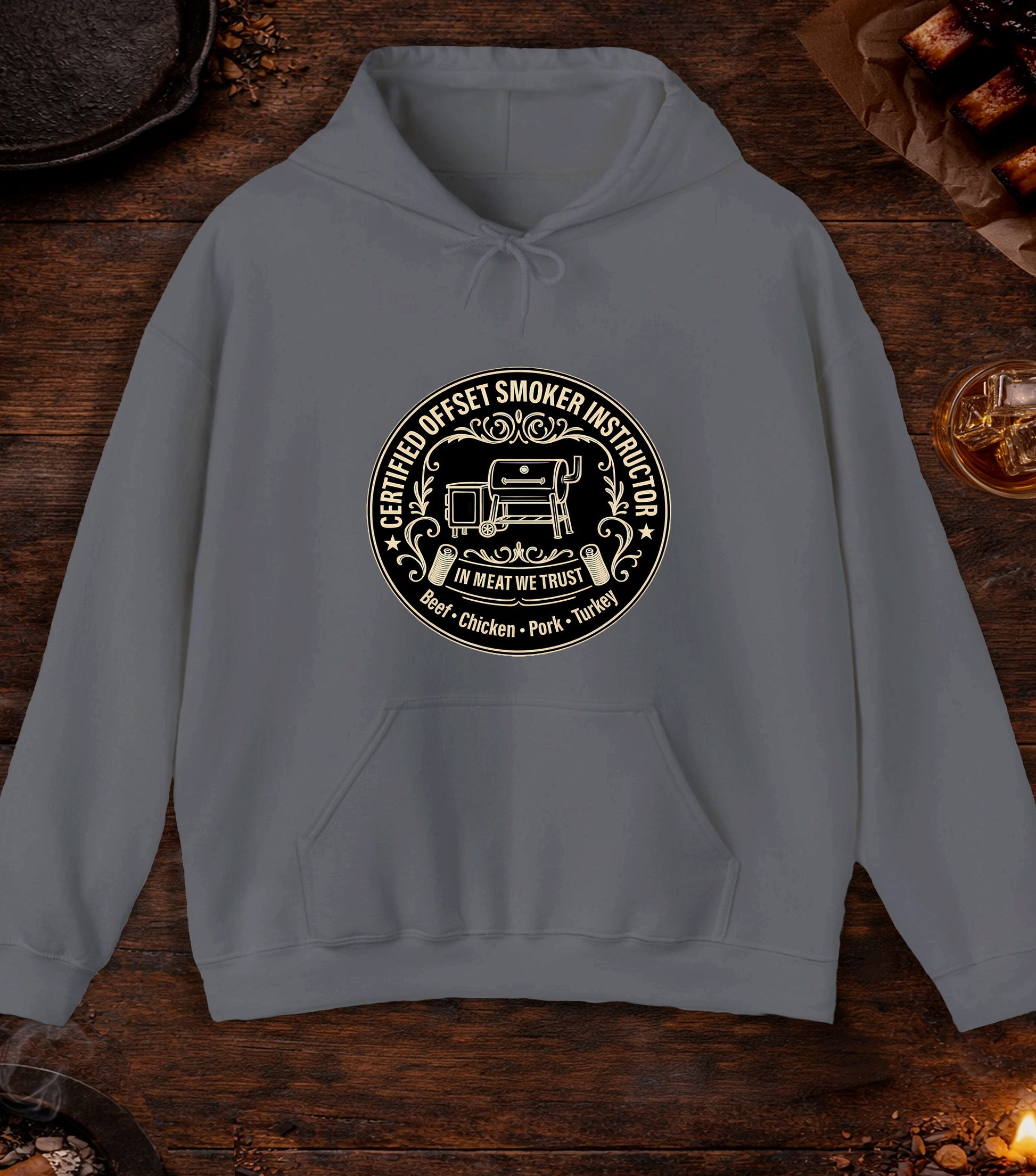 Certified Offset Smoker Instructor Hoodie - Charcoal