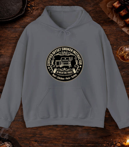 Certified Offset Smoker Instructor Hoodie - Charcoal