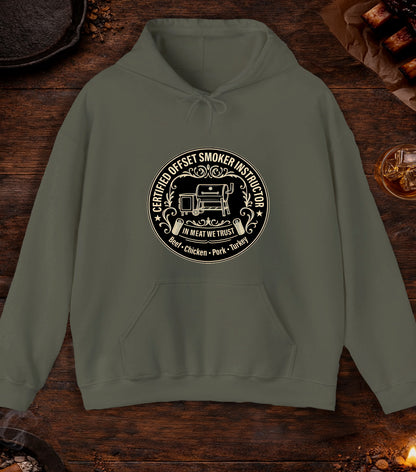 Certified Offset Smoker Instructor Hoodie - Military Green
