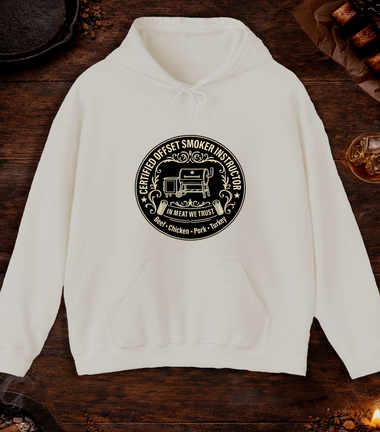 Certified Offset Smoker Instructor Hoodie - Sand
