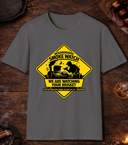 Neighborhood Smoke Watch T-Shirt - Charcoal