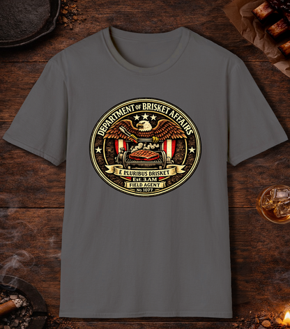 Department Of Brisket Affairs T-Shirt - Charcoal