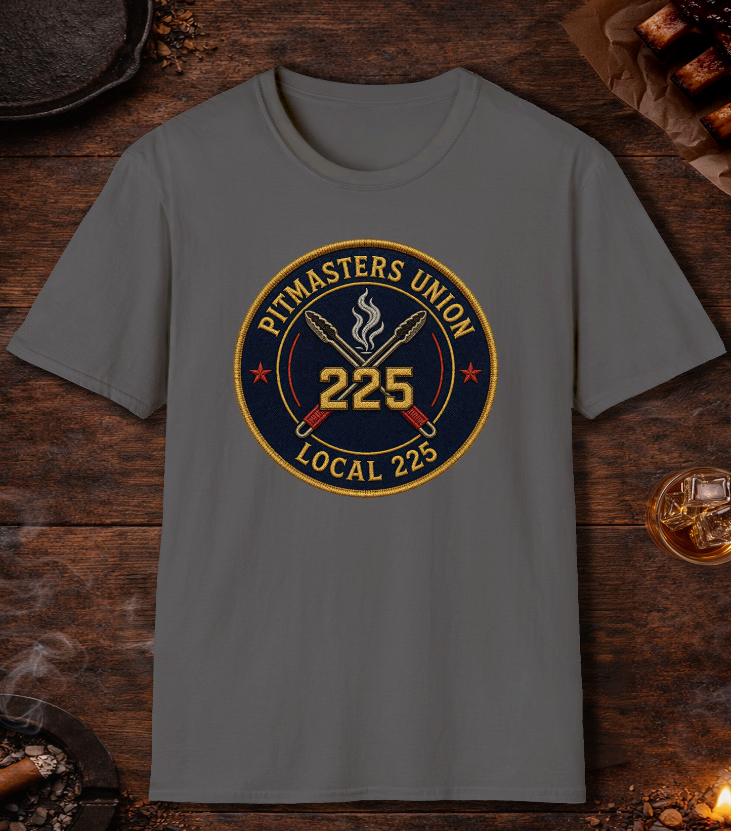 Pitmaster's Union T-Shirt - Charcoal