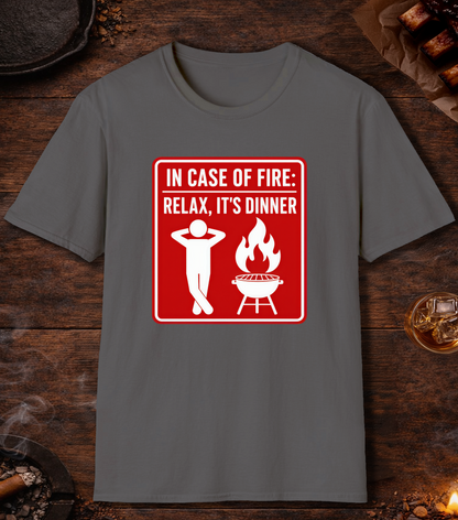In Case of Fire T-Shirt - Charcoal
