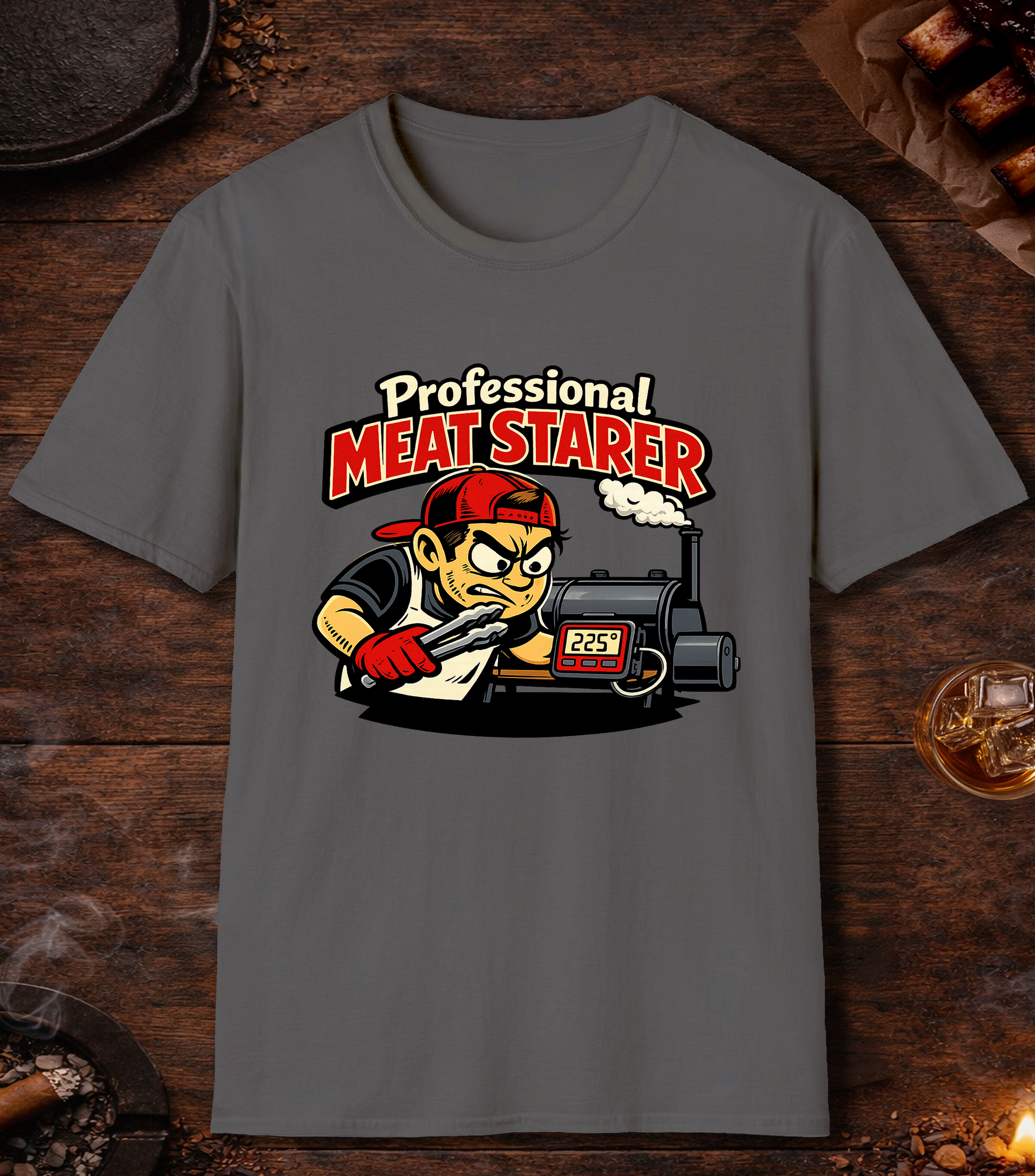 Professional Meat Starer T-Shirt - Charcoal