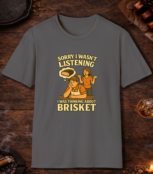 Sorry I Wasn T Listening T-Shirt - Charcoal