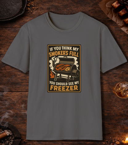 Smoker Full Freezer T-Shirt - Charcoal