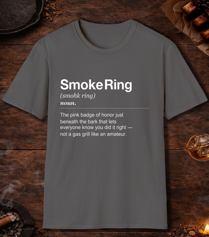 Smoke Ring Definition T-Shirt - Charcoal