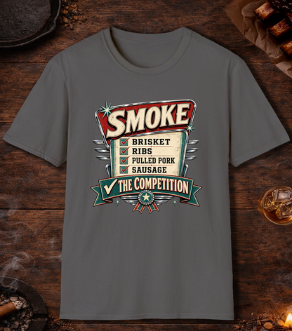 Smoke The Competition T-Shirt - Charcoal