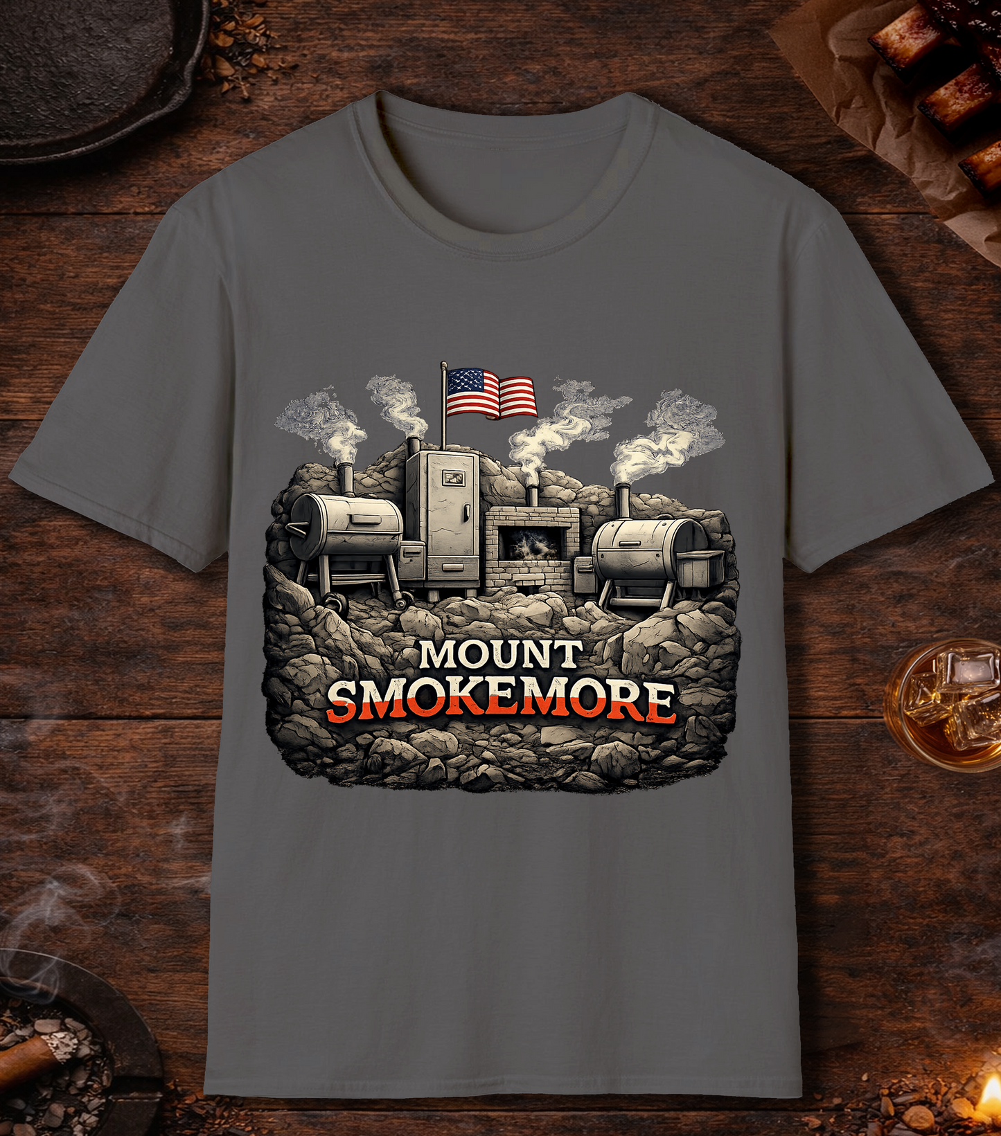 Mount Smokemore T-Shirt - Charcoal