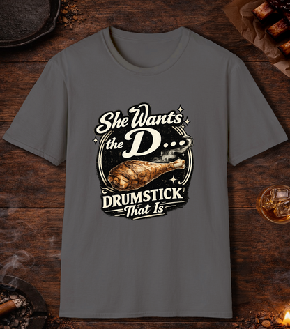 She Wants The D T-Shirt - Charcoal