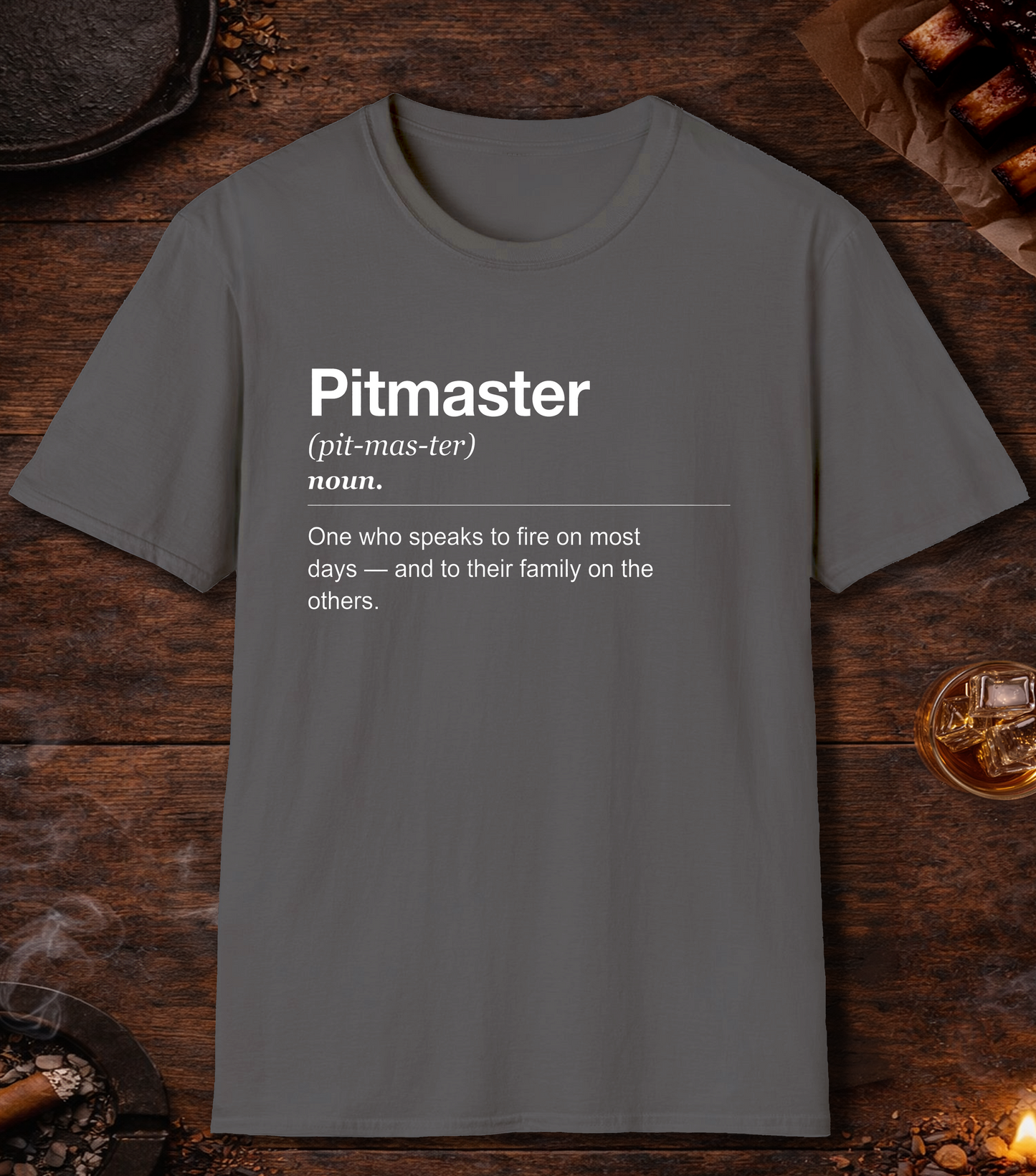 Pitmaster Definition T-Shirt - Charcoal