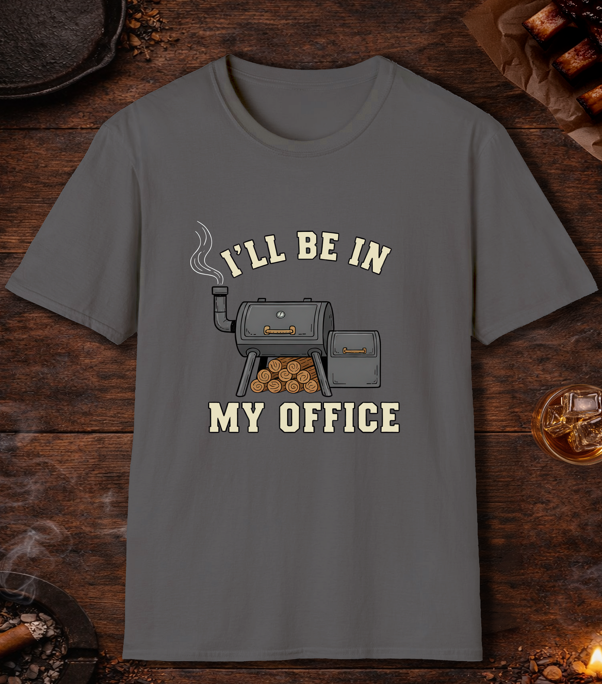 Ill Be In My Office T-Shirt - Charcoal