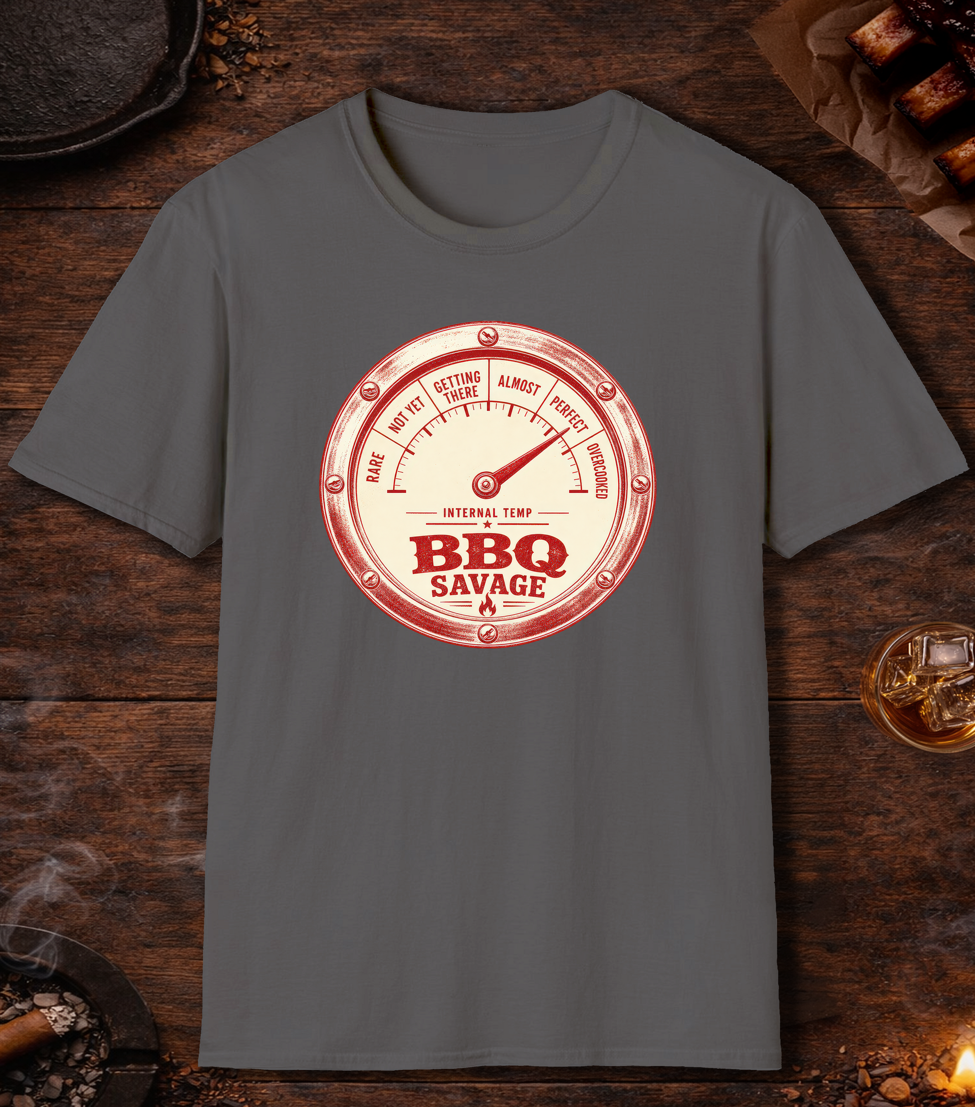 Temp Guage T-Shirt - Charcoal