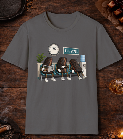 Stall Waiting Room T-Shirt - Charcoal
