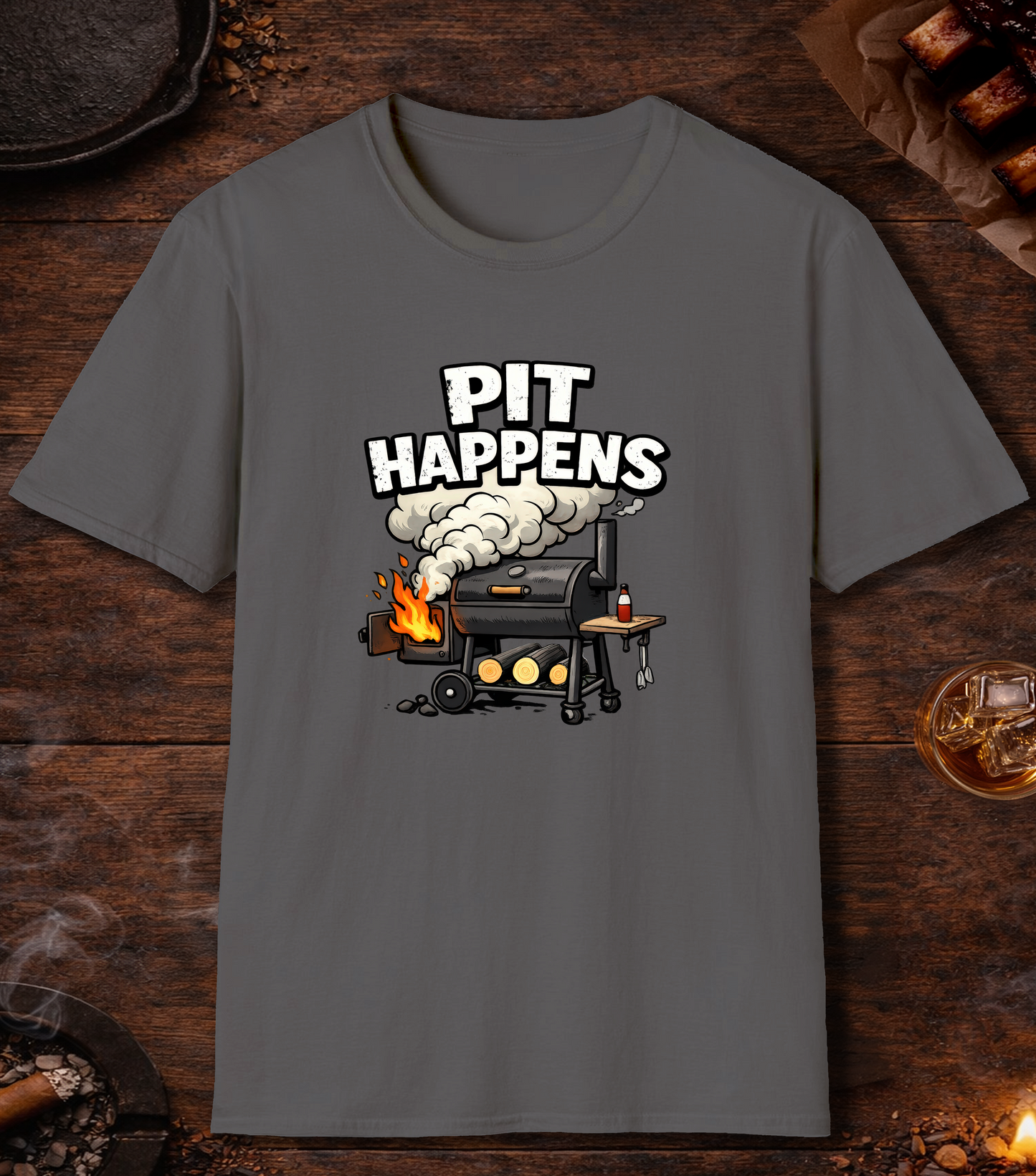 Pit Happens T-Shirt - Charcoal