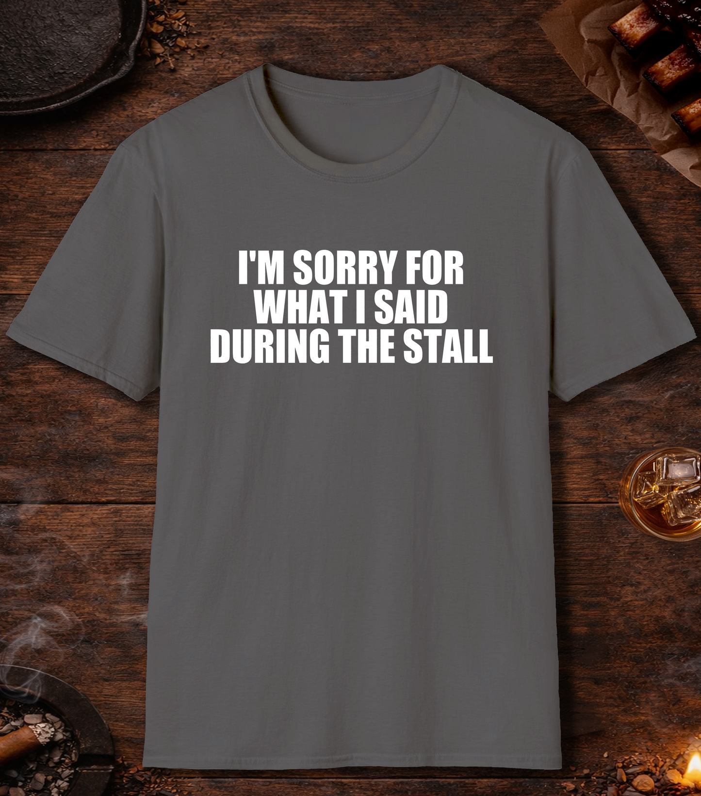 Im Sorry Stall T-Shirt - Charcoal