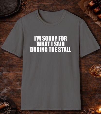 Im Sorry Stall T-Shirt - Charcoal