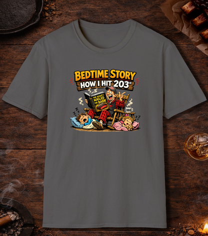 Brisket Bedtime Story T-Shirt - Charcoal