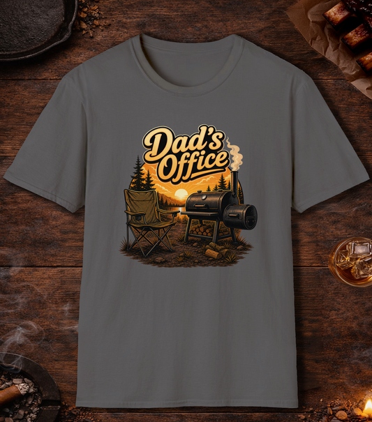 Dad's Office T-Shirt - Charcoal