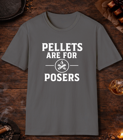 Pellets Are For Posers T-Shirt - Charcoal