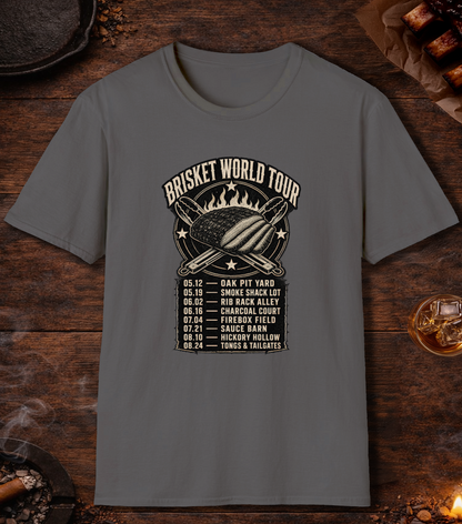 Brisket World Tour T-Shirt - Charcoal