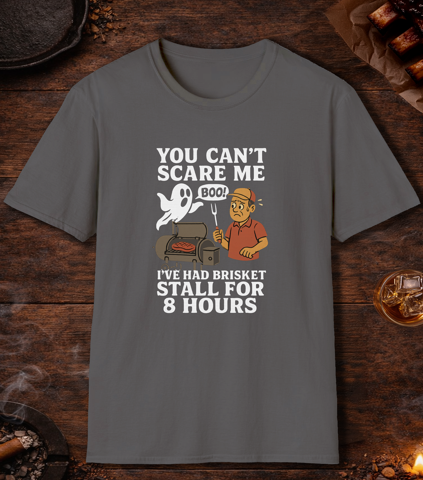 You Cant Scare Me T-Shirt - Charcoal