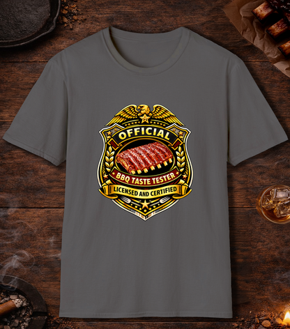 Official BBQ Taste Tester T-Shirt - Charcoal