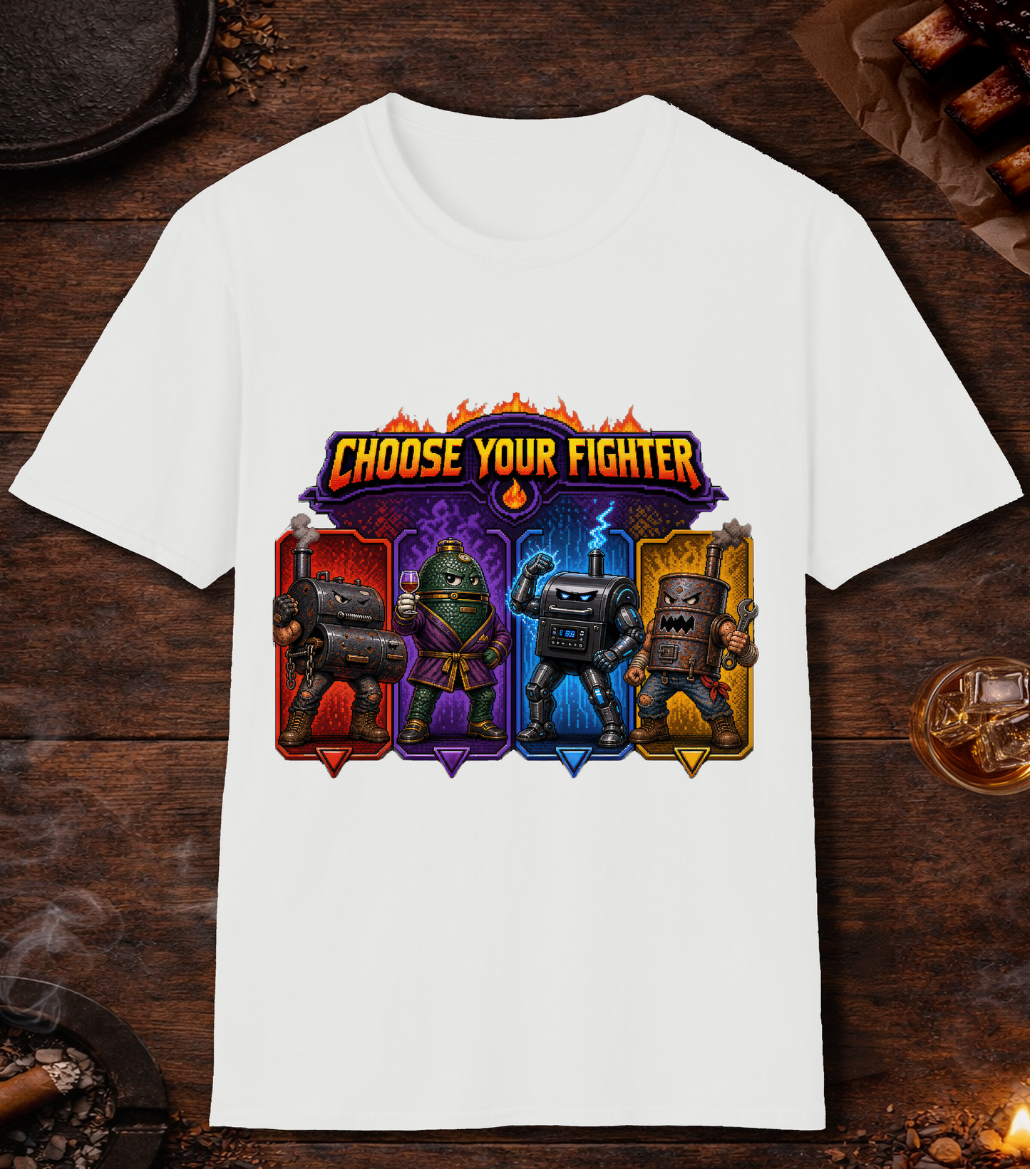 Choose Your Fighter T-Shirt - White