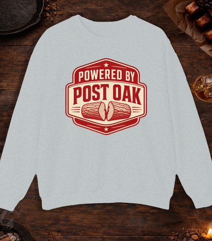Powered by Post Oak Crewneck - Ash