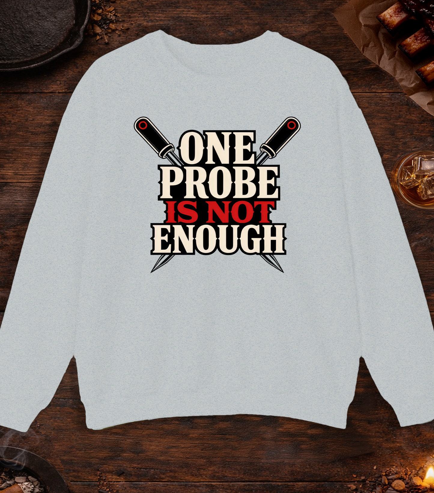 One Probe's Not Enough Crewneck - Ash