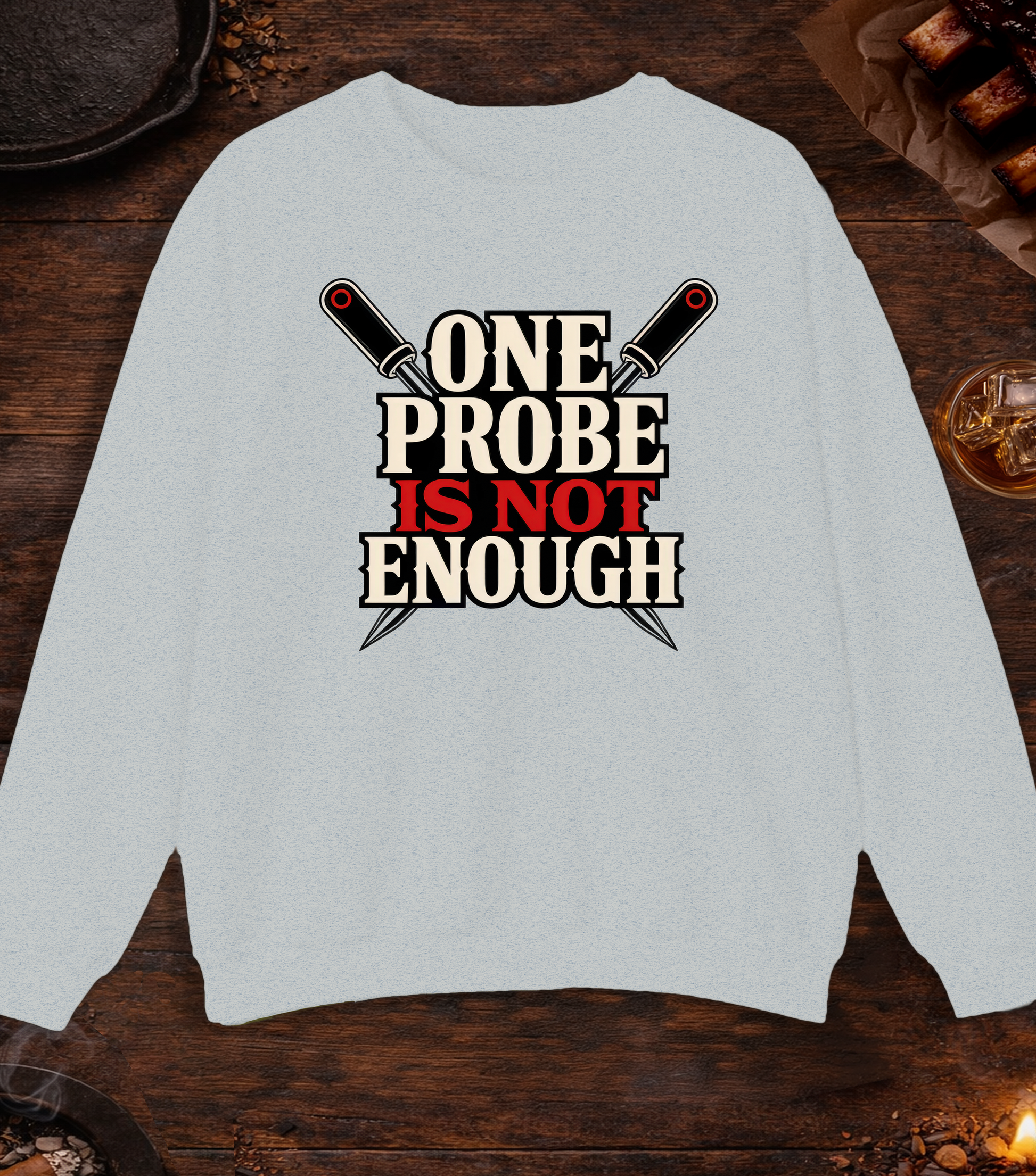 One Probe's Not Enough Crewneck - Ash