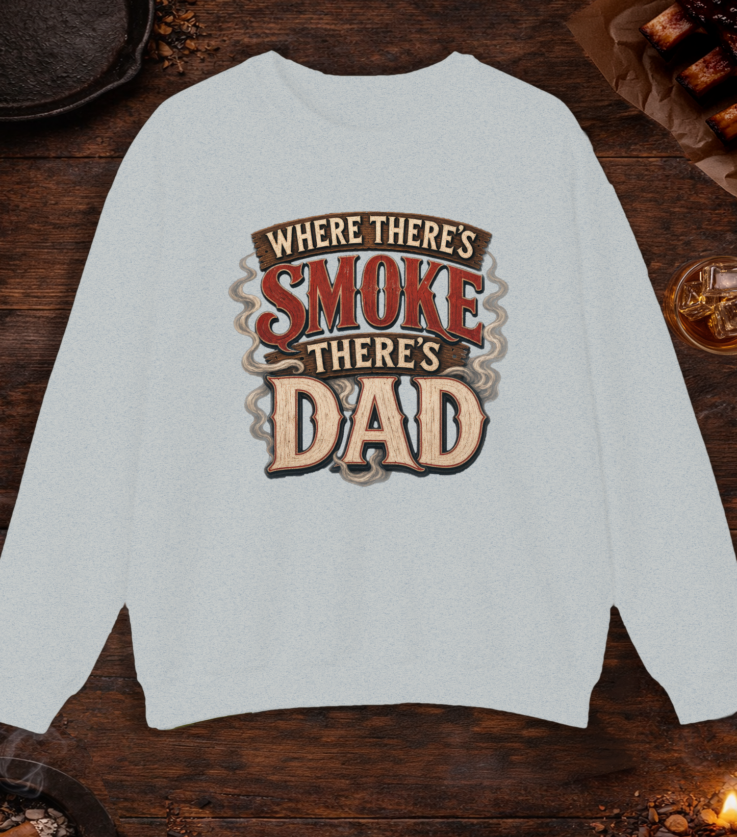 Where There's Smoke Crewneck - Ash