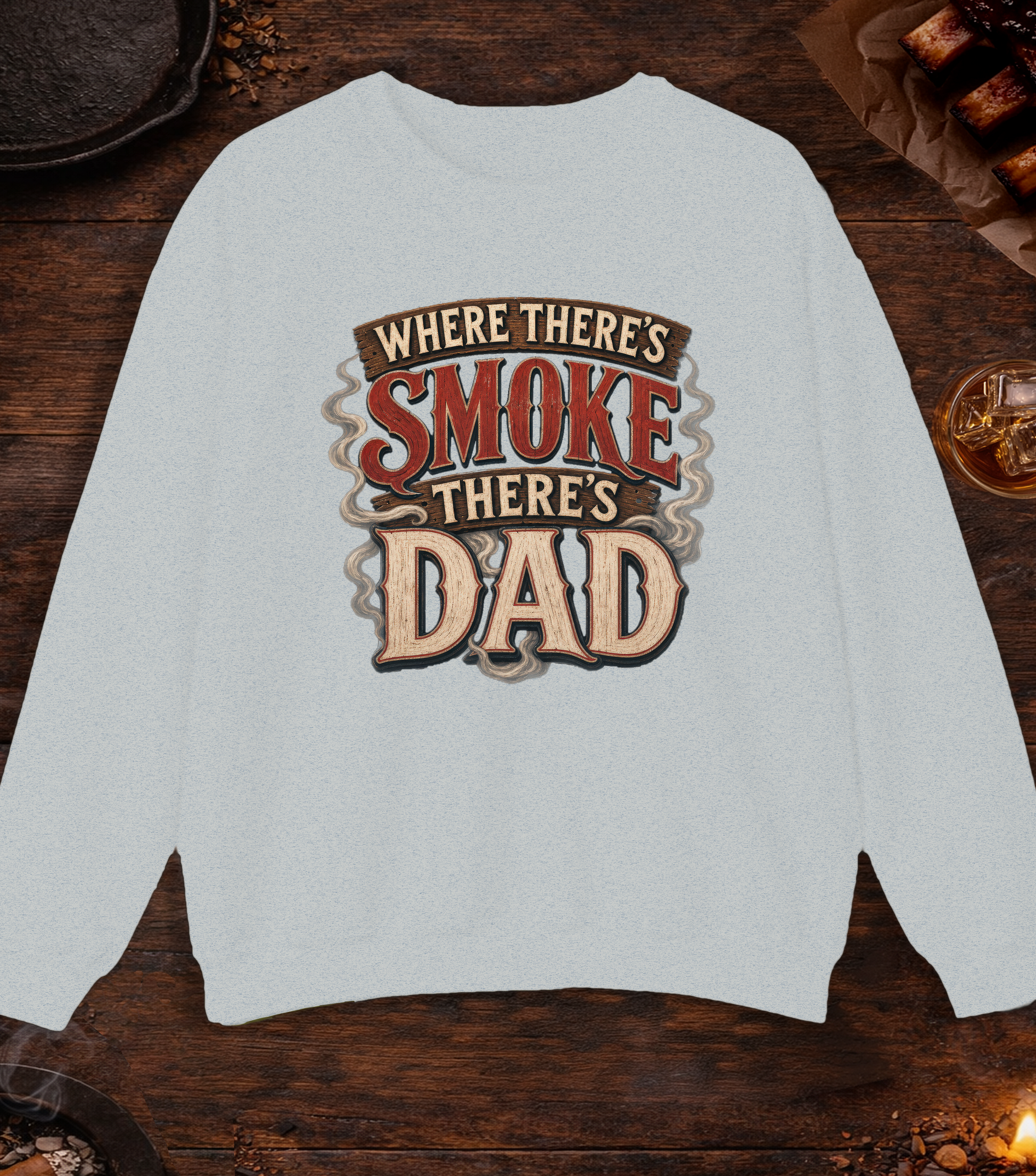 Where There's Smoke Crewneck - Ash