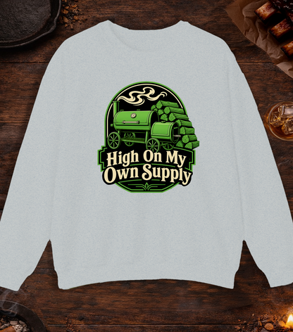 High On My Own Supply Crewneck - Ash