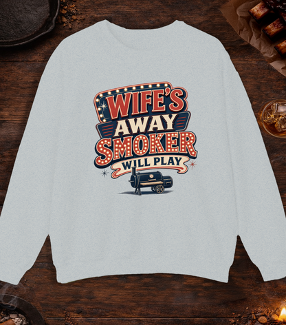 Wife's Away Crewneck - Ash
